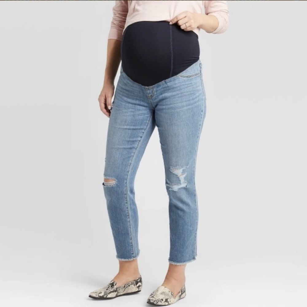 Isabel Maternity High Rise Crossover Jeans - Picture 13 of 13